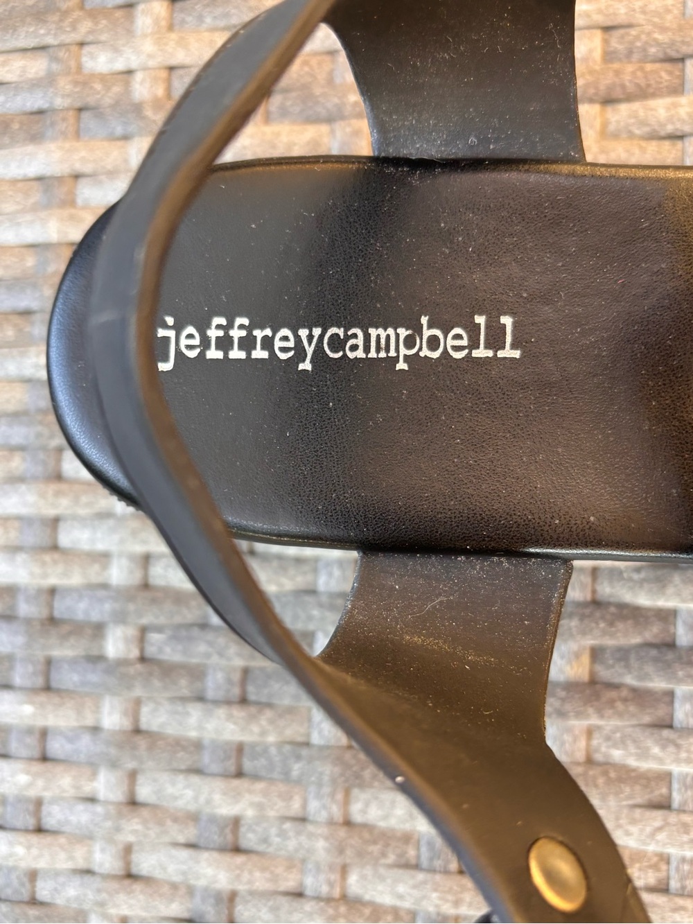 Jeffrey Campbell Black Platform Fisherman Sandals - Picture 2 of 7